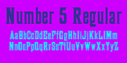 Number5Reg, a Serif Font by Wooden Type Fonts (Thumbnail 1 of 2)