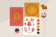 Autumn Leaves Kit, a Seasonal Illustration by miumiu (Thumbnail 2 of 15)