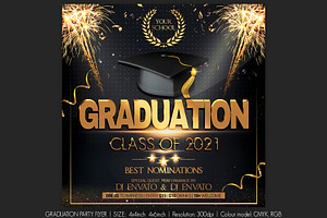 Graduation Party Flyer, a Flyer Template by Artolus