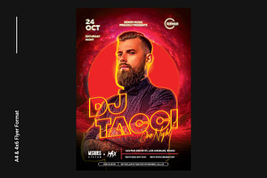 Techno DJ Flyer Template