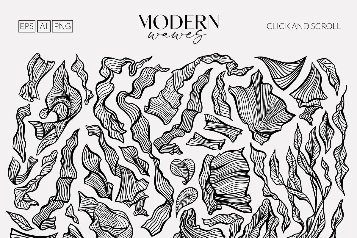 Modern Waves - Art Print Creator, a Decorative Illustration by ilonitta (Photo 3 of 14)