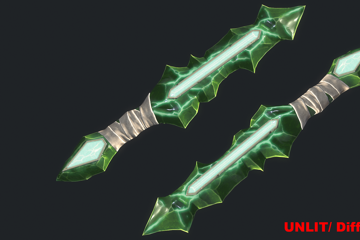 5 Fantasy Stylish Dagger -PBR-, an Object 3D Model by TFE Game Art (Photo 14 of 16)