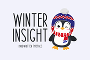 Winter Insight Typeface, a Script Font by Seemly Fonts (Thumbnail 1 of 3)