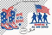 Veterans Day Clipart USA Patriotic, a Seasonal Illustration by SugarCloudStudioArt (Thumbnail 2 of 4)