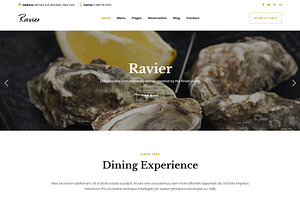 Ravier Restaurant Food Bar Theme