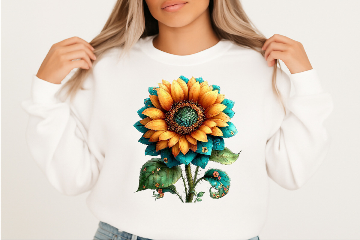 Whimsical Spring Sunflower Clipart, an Illustration by Craft Nest (Photo 11 of 11)