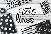 60 Dots&Lines Patterns -Bundle-, a Pattern Graphic by CARROTDESIGN (Thumbnail 1 of 11)