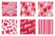love seamless patterns, an Illustration by CreationArt (Thumbnail 2 of 5)