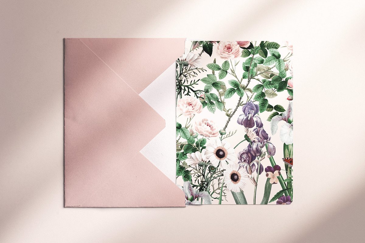 Blush Pink Garden Wallpaper, a Wallpaper Graphic by Webvilla Studio (Photo 6 of 6)