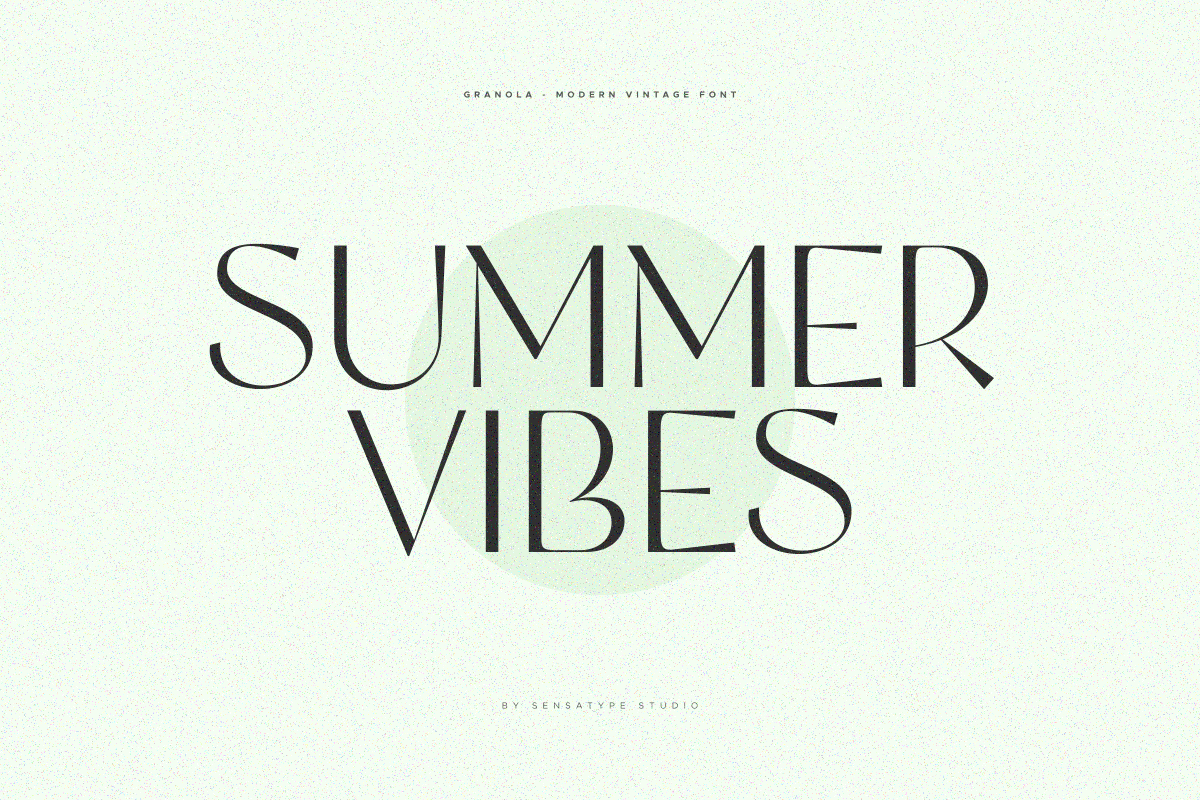 granola - unique modern vintage font, a Sans Serif Font by Sensatype (Photo 16 of 17)