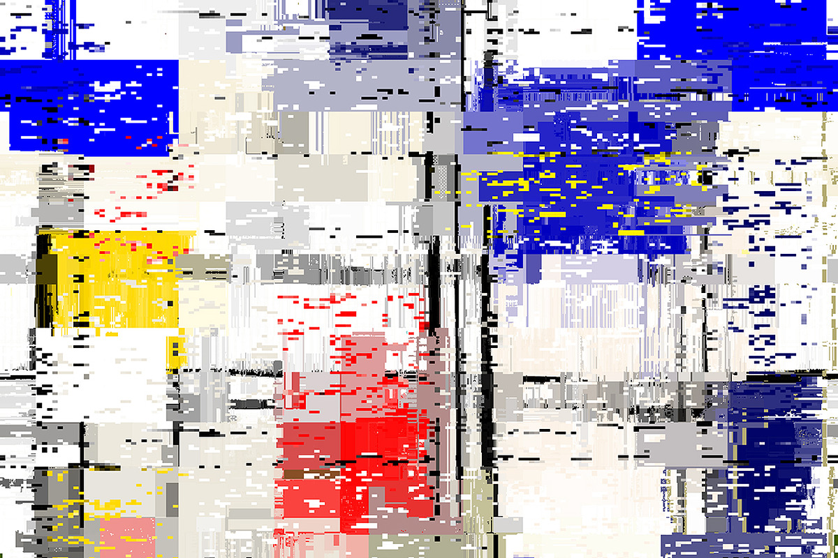 Piet Mondrian style patterns
