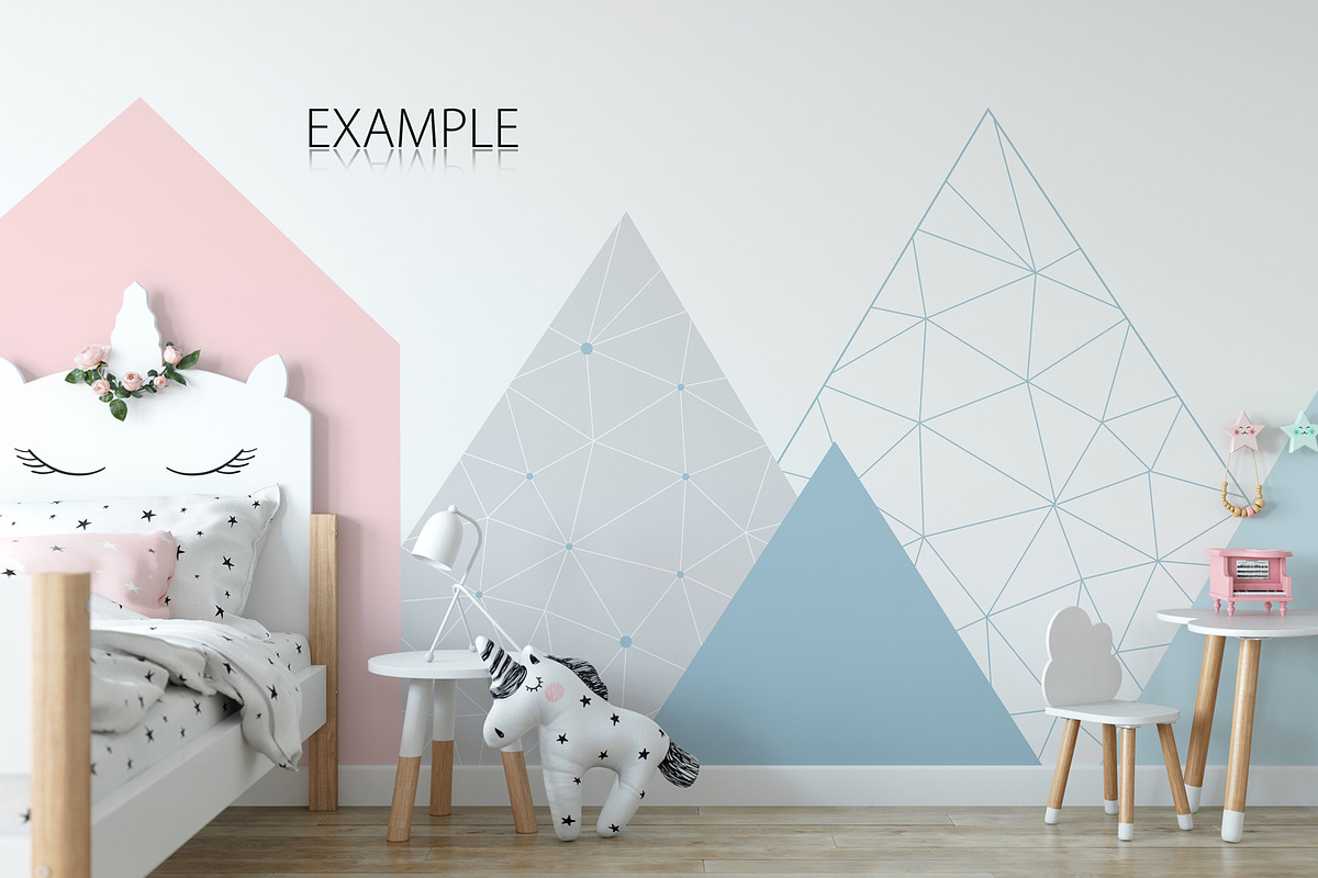 KIDS WALL & FRAMES Mockup Bundle - 4, a Product Mockup by Yuri-U (Photo 23 of 38)