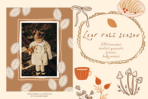 Leaf Fall Season - frames & patterns