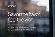 Cafe Window Glass Mockup, an Advertising Mockup by SLAB! Design (Thumbnail 6 of 6)