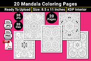 Mandala Coloring Book Pages, a Pattern Graphic by mirajeee (Thumbnail 2 of 4)