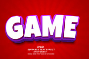 Game Editable Text Effect PSD, a Layer Style Add-On by TrueVector (Thumbnail 1 of 2)