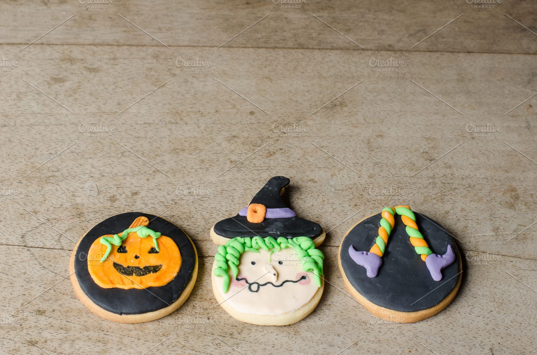 Halloween homemade cookies stock photo containing background and baked, a Food & Drink Photo by BREATING NATURE