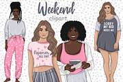 Weekend Girls Clipart, a Person Illustration by GlamArtZhanna (Thumbnail 1 of 5)