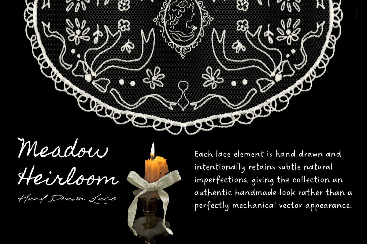 Meadow Heirloom – 55 Hand Drawn Lace, an Object Graphic by The Journey Atelier (Photo 10 of 22)