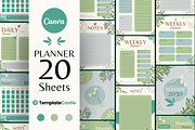20 Planner Canva Template Set, a Design Template by TemplateCastleStore (Thumbnail 1 of 10)