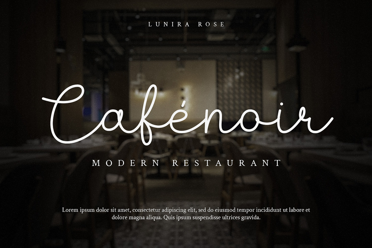 Lunira Rose - Handwritten Script, a Script Font by Hasbi Creative (Photo 5 of 9)