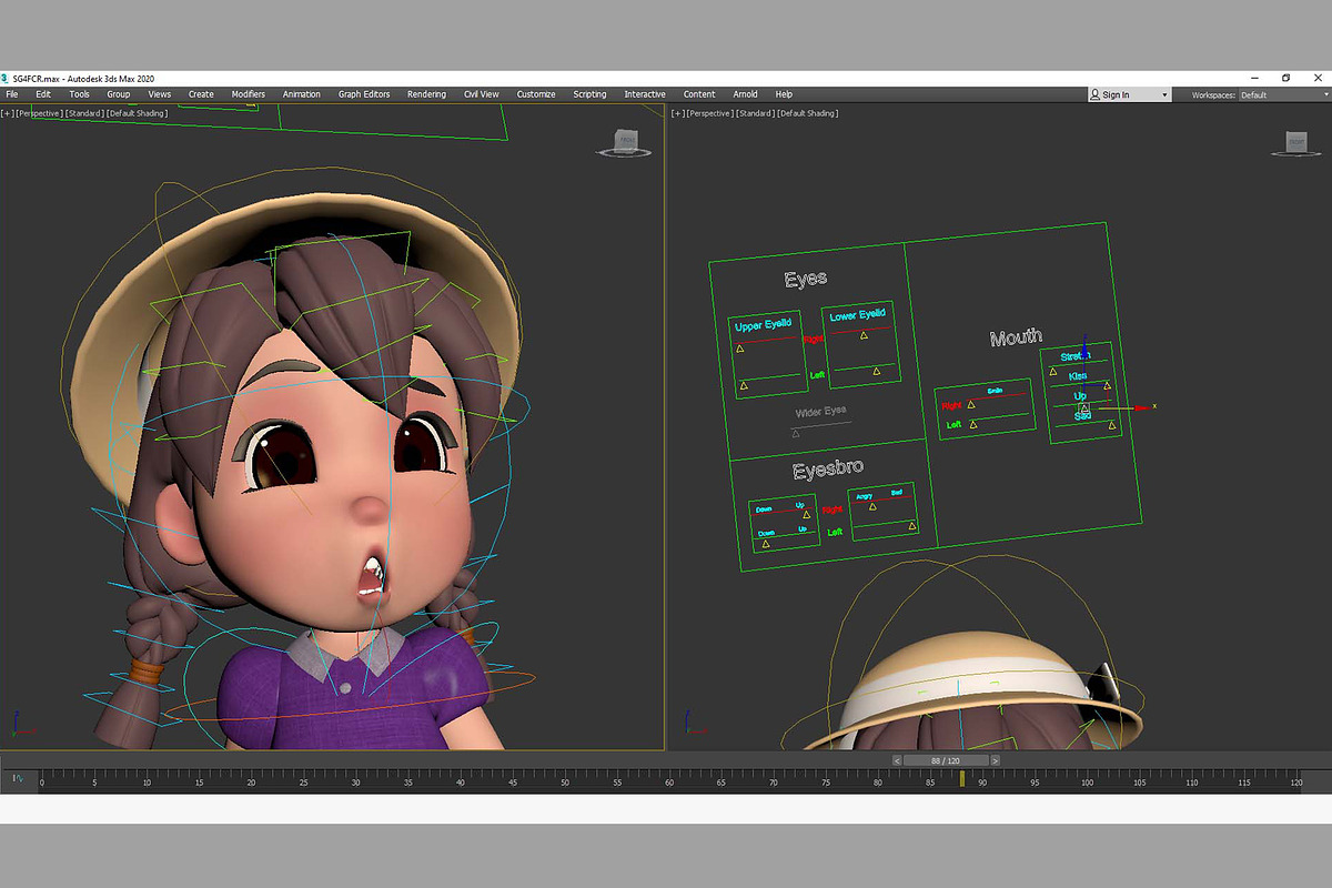 3d Cartoon Girl SG3FC, a Characters & Person 3D Model by LomellRueca (Photo 26 of 27)