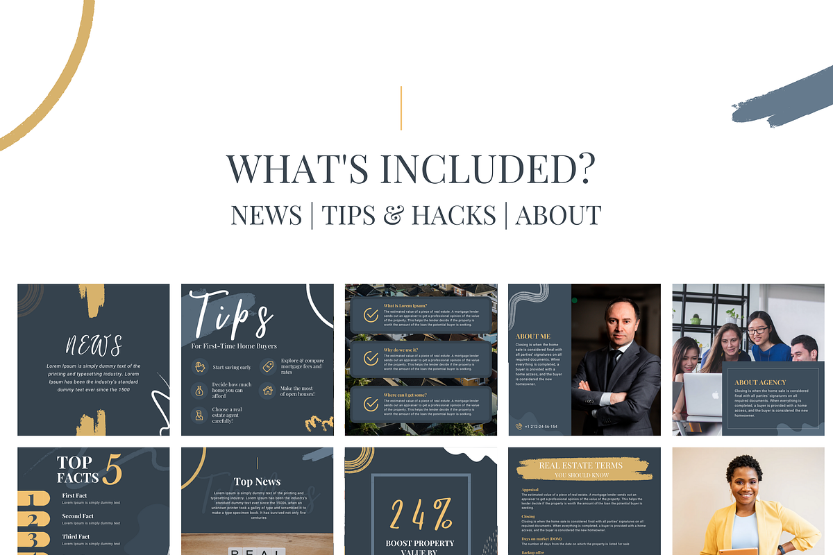 50 Canva Instagram Realtor Templates, a Social Media Template by Estatik Designs (Photo 5 of 11)