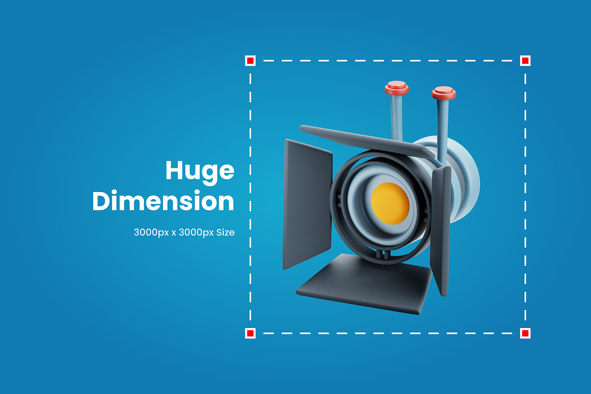 3D Movie Making Icon, an Object 3D Model by SLAB! Design (Photo 2 of 4)