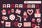 Valentines Clipart, Cards & Patterns, an Object Graphic by Panna Limon Store (Thumbnail 3 of 8)