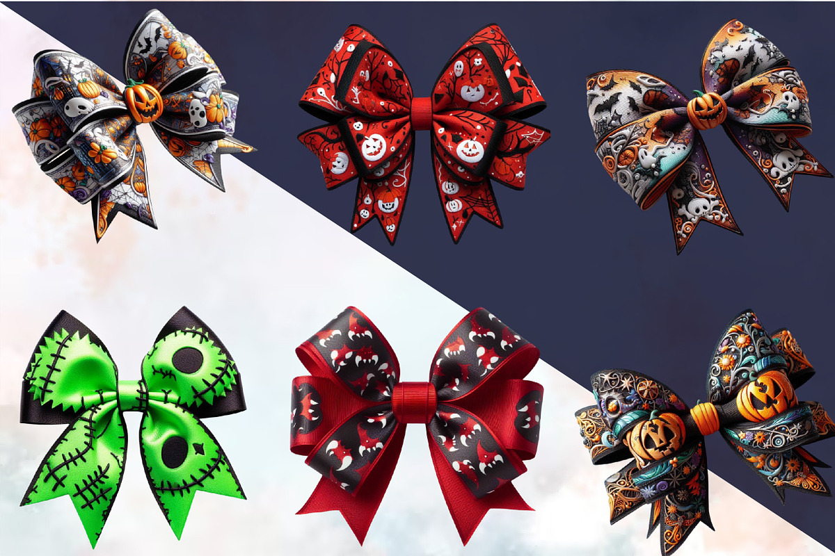 Halloween Coquette Bow Sublimation C, an Illustration by SVGArt (Photo 2 of 8)