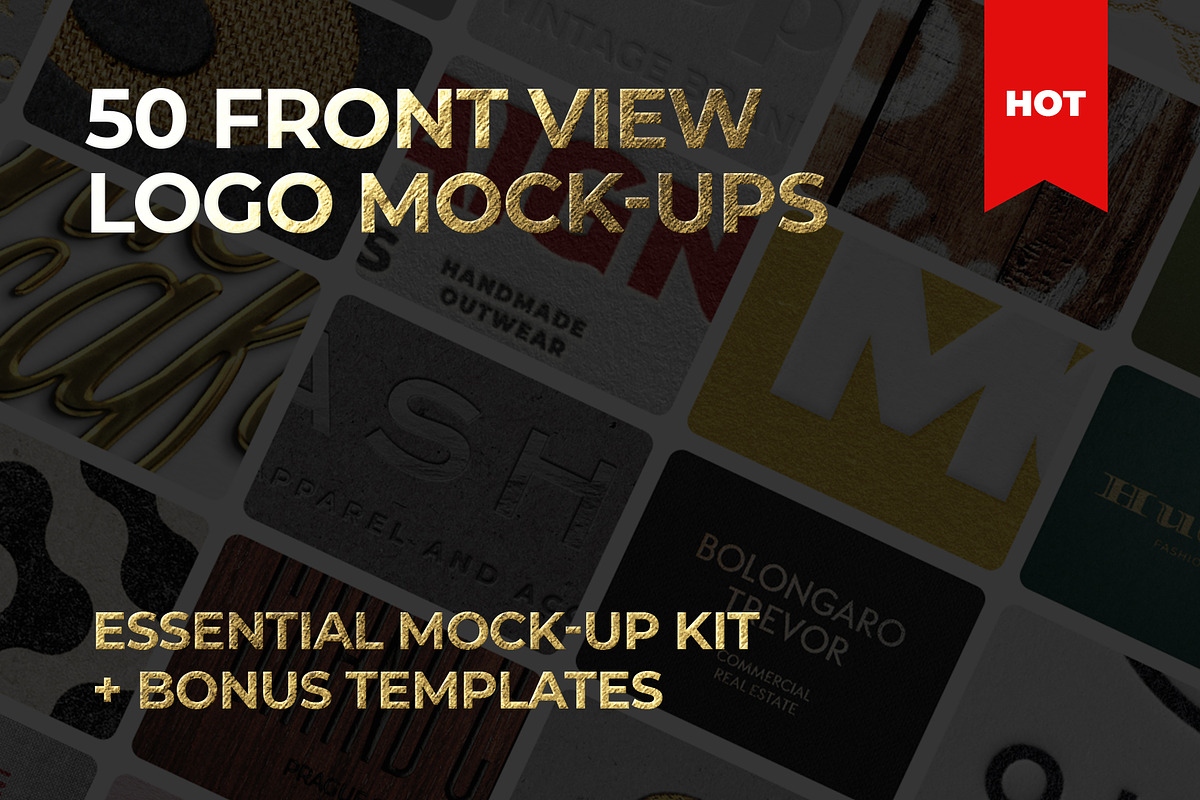 50 logo mockup branding bundle, a Product Mockup by PrintPixel (Photo 1 of 54)
