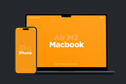 Macbook Air and iPhone Mockup Pack, a Mac Mockup by DreamVisuals (Thumbnail 3 of 10)