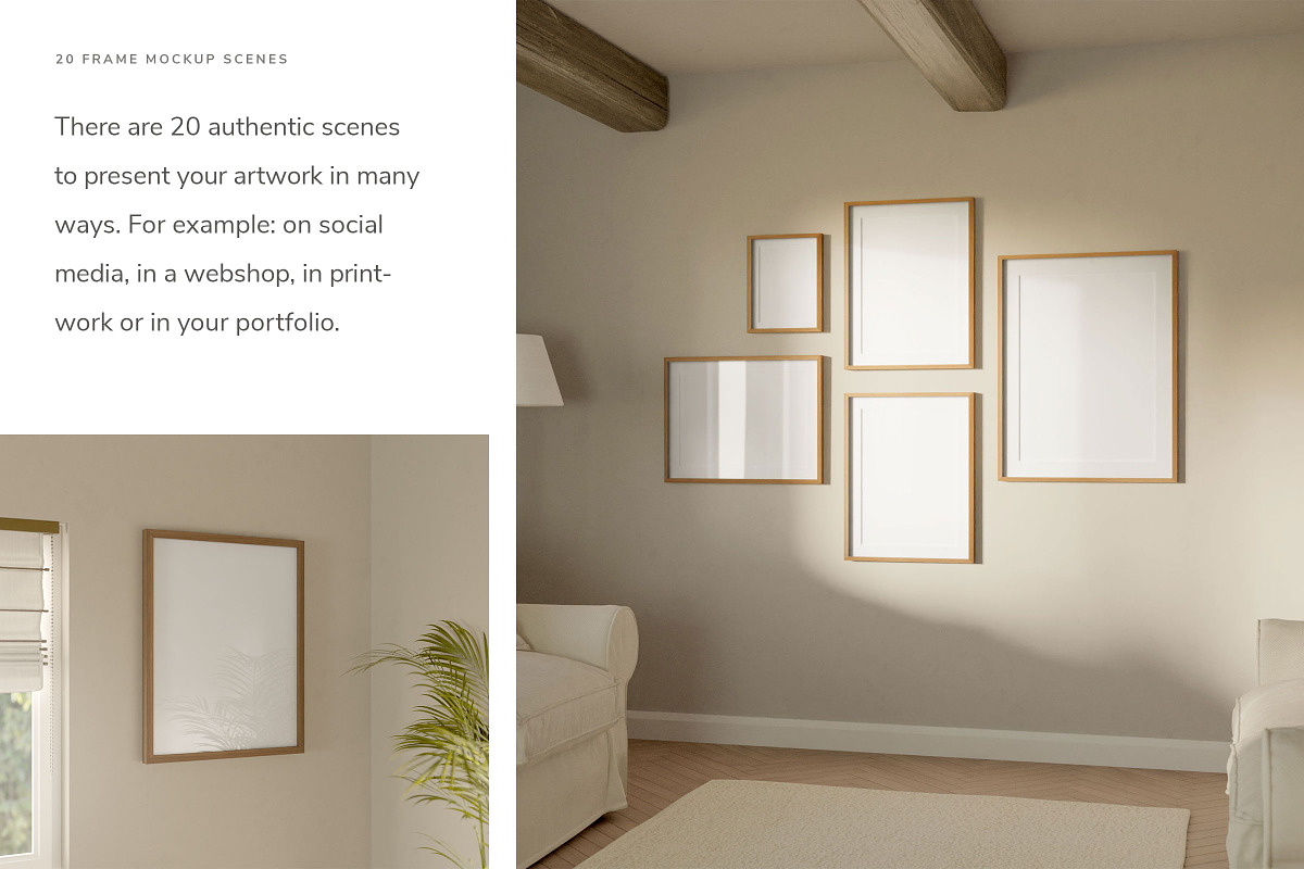 Frame Mockup Scene Collection, a Household Mockup by Ruben Stom (Photo 4 of 17)