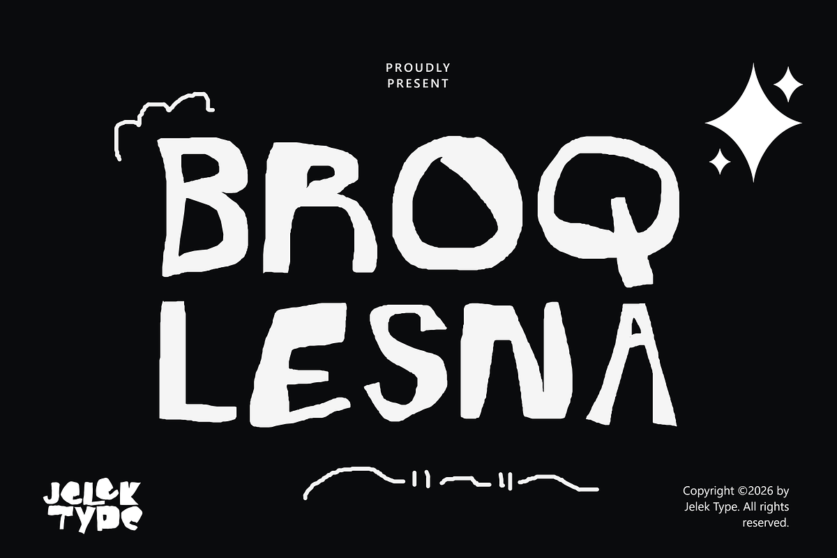 Broq Lesna, a Handwritten Font by JelekType (Photo 1 of 9)
