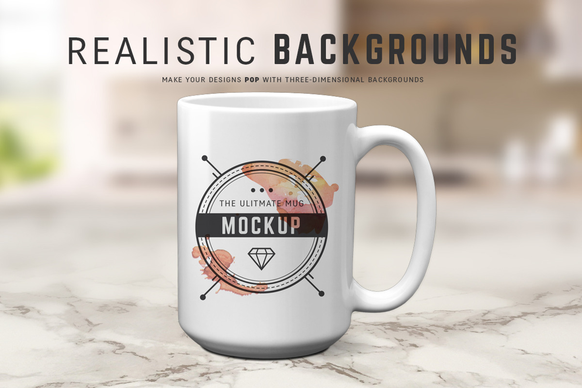 11 oz & 15 oz Mug Mockups (PNGs), a Cups & Container Mockup by Ultimate Mockups (Photo 6 of 7)