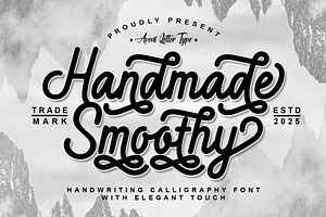 Handmade Smoothy | Handwritten Font
