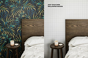 Wallpaper Mockup - Bedside 03, a Household Mockup by Andrea Muller (Thumbnail 3 of 6)