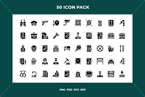 Crime icons, an Outline Icon by Wencory
