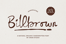 Billbrown – Organic Handwritten Font
