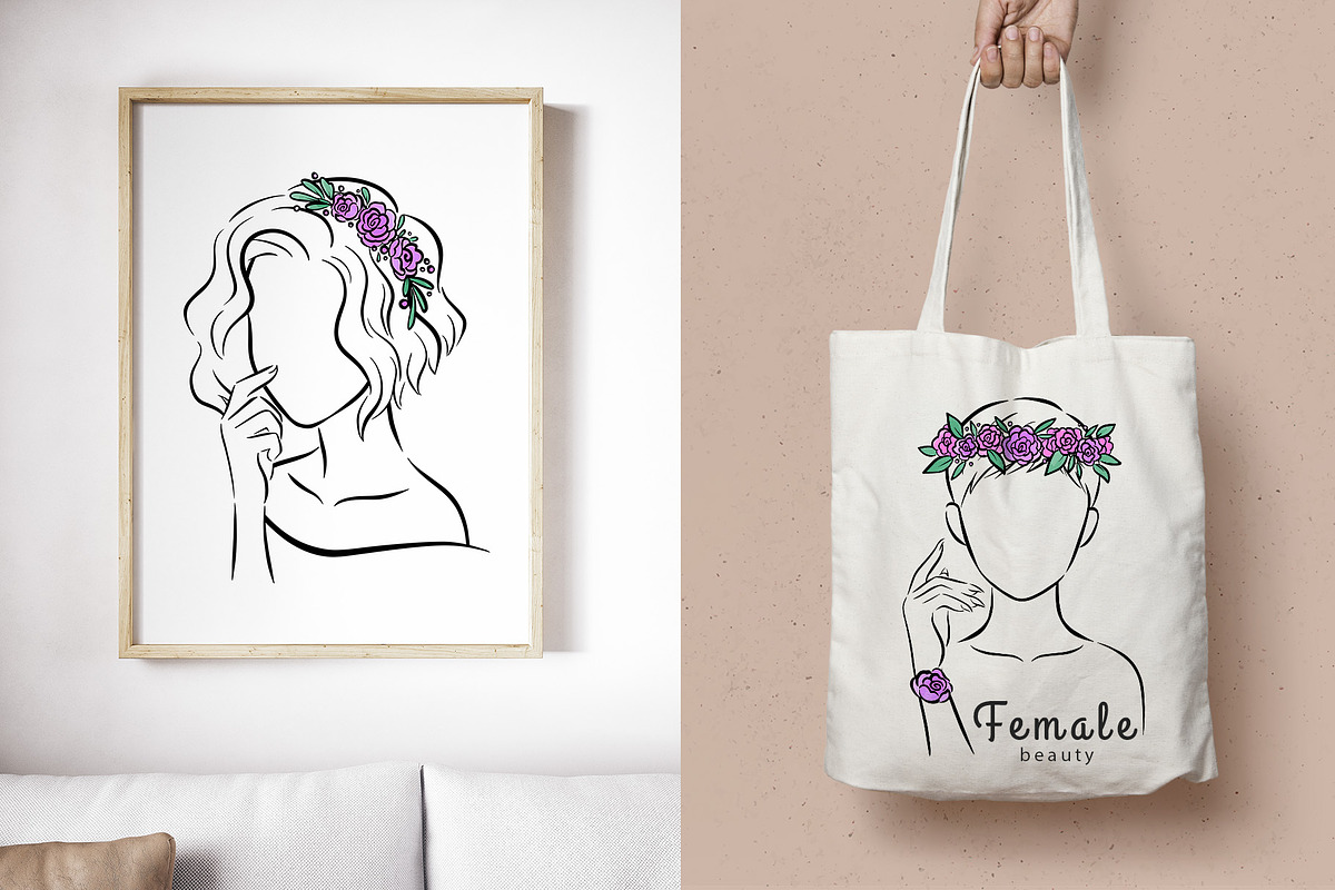 Female Beauty:Line Art Illustrations, a Person Illustration by Greywitch_Lola (Photo 2 of 11)
