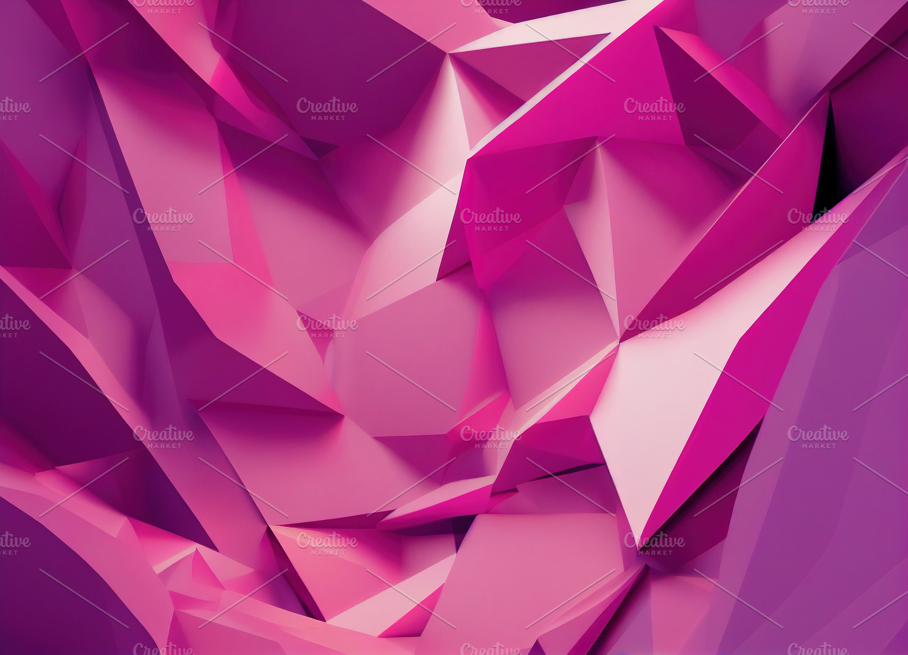 Abstract background with pink geometric shapes, an Abstract Photo by OSORIOartist