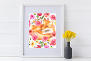 Dahlia and Sunflowers, a Seasonal Illustration by JennyColorArt (Thumbnail 2 of 10)