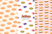 Jelly desserts, seamless patterns, a Pattern Graphic by Good Studio (Thumbnail 1 of 7)