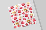 Cupid Mail Service Watercolor, a Seasonal Illustration by CreativeValuation (Thumbnail 6 of 12)