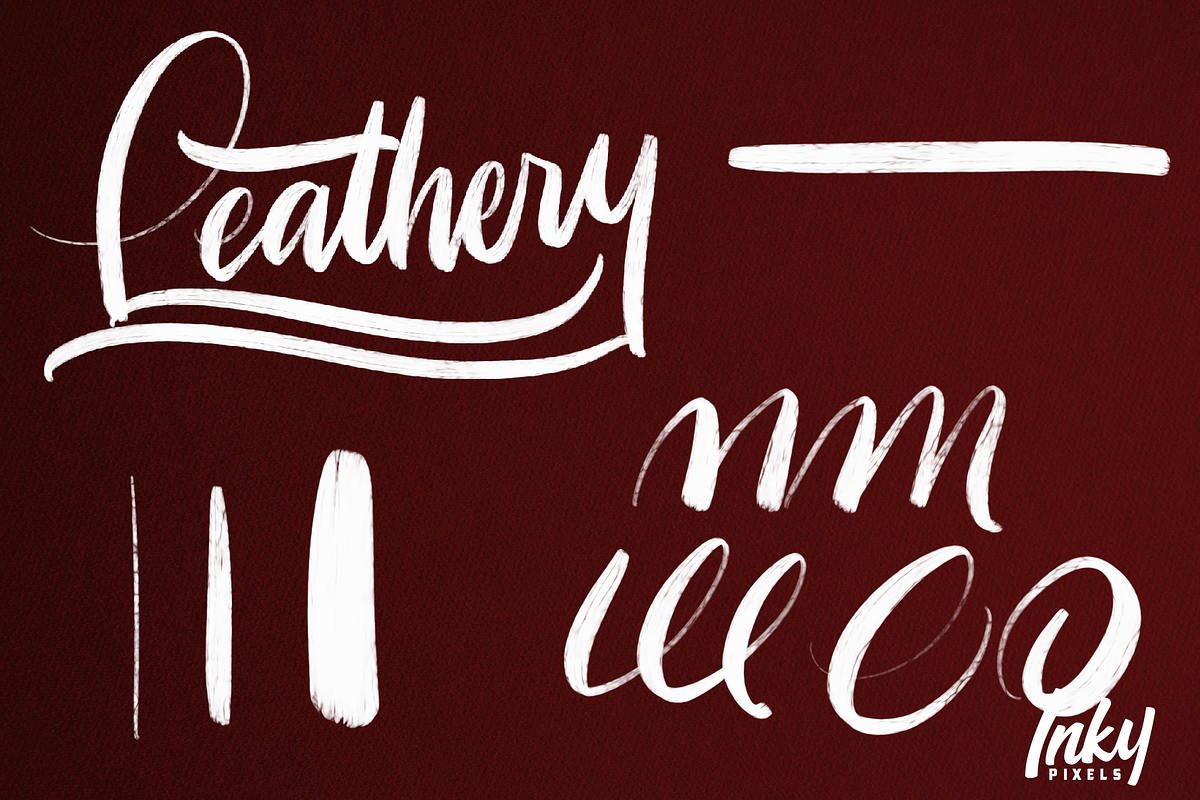 Inky Lettering Procreate Brushes, a Brush Add-On by Inky Pixels (Photo 4 of 10)