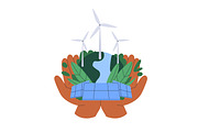 Environmental care. Eco concepts set, a Technology Illustration by Good Studio (Thumbnail 2 of 9)