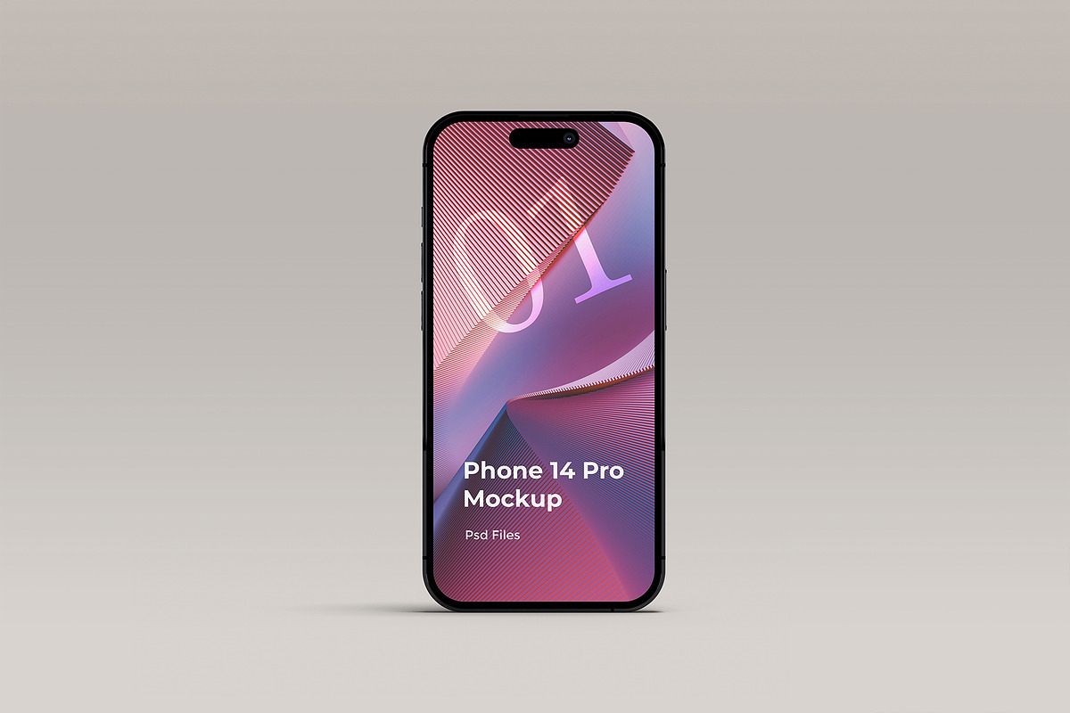 iPhone 14 Pro Mockup, an iPhone Mockup by graphicpages (Photo 2 of 18)