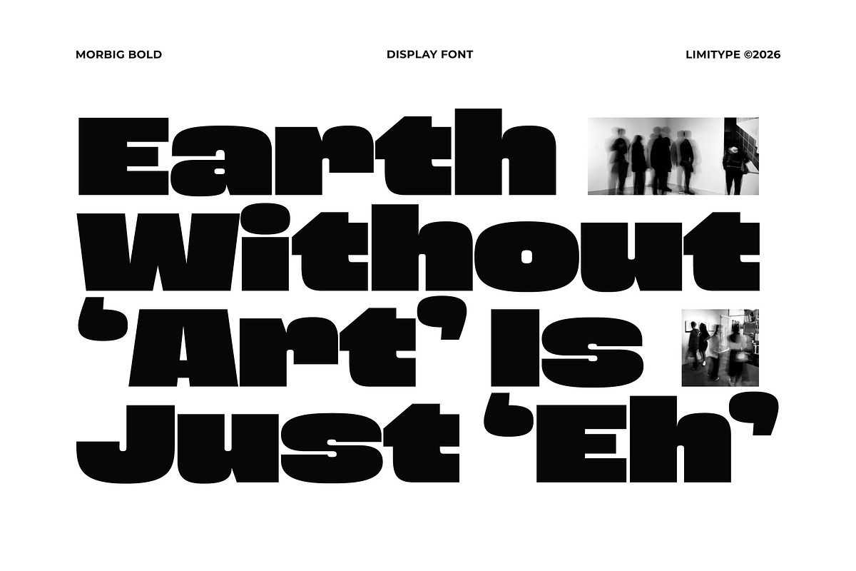 Morbig - Bold Display Font, a Sans Serif Font by limitype (Photo 6 of 12)