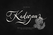 Kadegon | Beauty Calligraphy Script, a Script Font by gracetype_studio (Thumbnail 1 of 12)