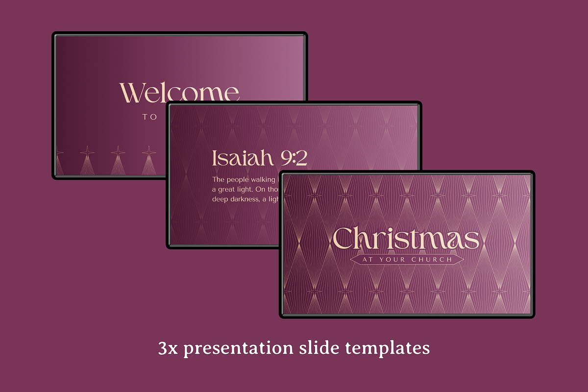 Diamonds Christmas Canva Template, a Presentation Template by Greater Worth (Photo 3 of 6)
